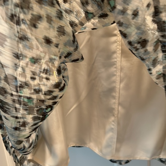 LOFT Pastel leopard print tiered swing dress XL - Picture 7 of 8